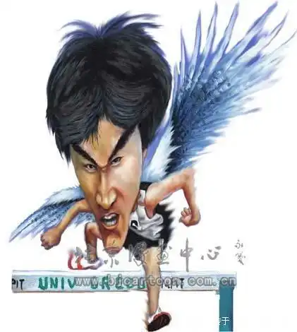 飞人刘翔漫画版精彩大集合