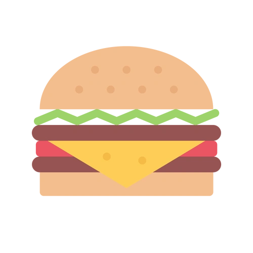 汉堡包卡通矢量免扣图图片