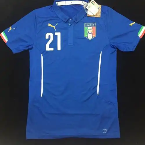 2104世界杯意大利国家队主场球员球员版球衣21号皮尔洛印字
