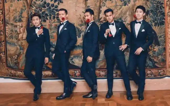 最帅伴郎团婚礼游戏全集,最后有惊喜,谁能想到胡歌是先结婚的