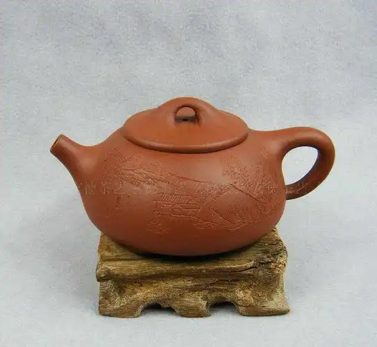 玄德茶艺批发宜兴原矿紫砂茶壶紫砂茶具石瓢壶1