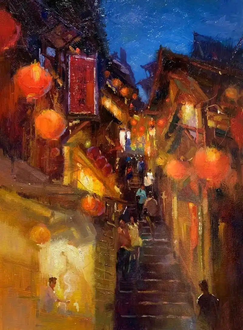 台湾九份老街,宫崎骏经典之作《千与千寻》街景的原型 - 抖音