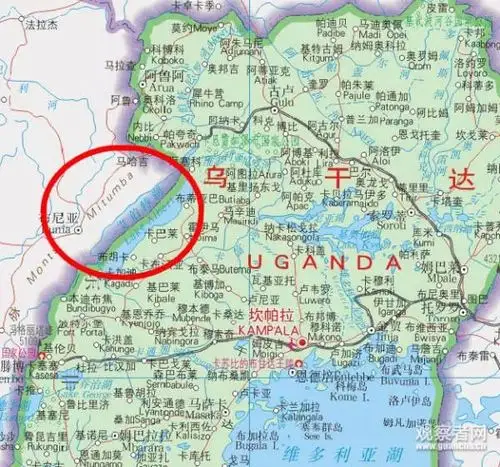 美企想和中企在非洲较量乌干达方面你美国有钱吗