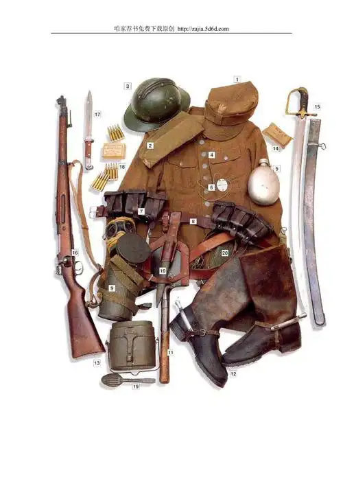 图说军事二战时德军的单兵作战装备罕见图册
