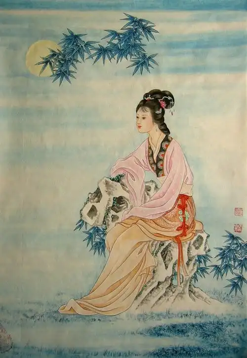 国画家吴良柱工笔仕女图欣赏三