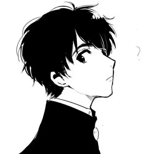 七男生头像自截侵删高冷黑白呆萌