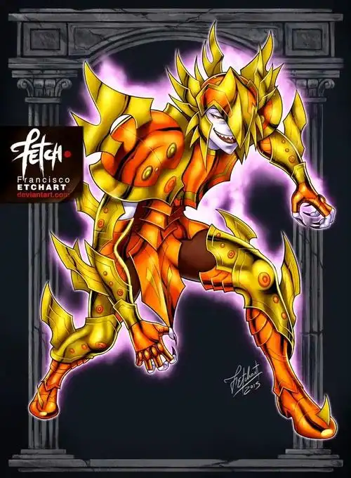 海斗士的战衣被称为鳞衣,一般硬度和防御力能够和青铜圣衣相匹敌.