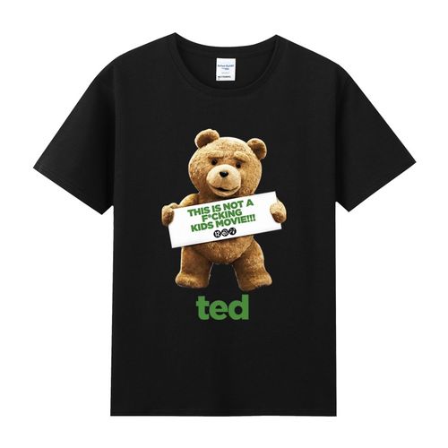 agitation泰迪小熊短袖t恤男女夏圆领纯棉短袖体恤潮