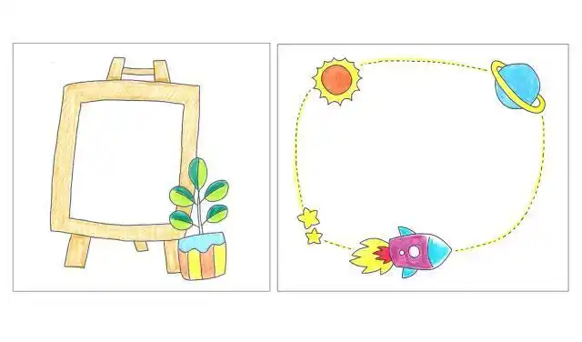 可爱实用的边框画法,过程简单,一起来画吧!