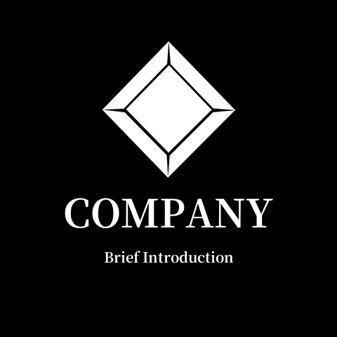 黑色底色菱形钻石形状的logo标志淘宝电商店标在线设计制作jy25 - 有