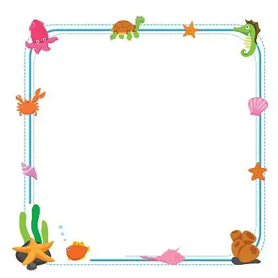 海洋边框素材-海洋边框图片-海洋边框图案-觅知网