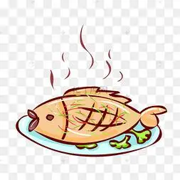 卡通手绘鱼简笔画