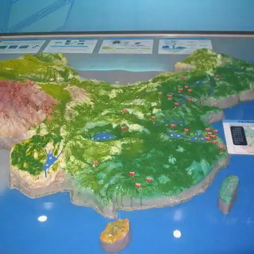 中国地形地貌沙盘