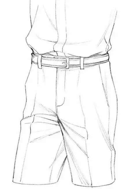 绘画素材▏短裤西装裤哈伦裤不同的裤子怎么画