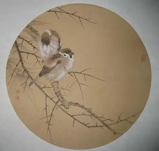 胡国荣工笔花鸟画选辑