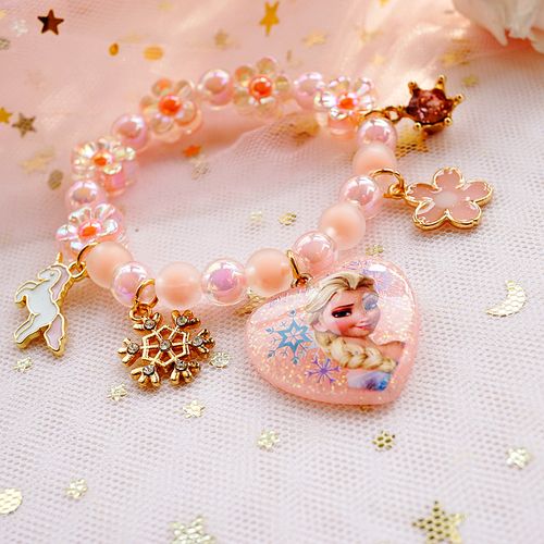 小女孩手串手饰手镯儿童手链串珠水晶可爱学生手链