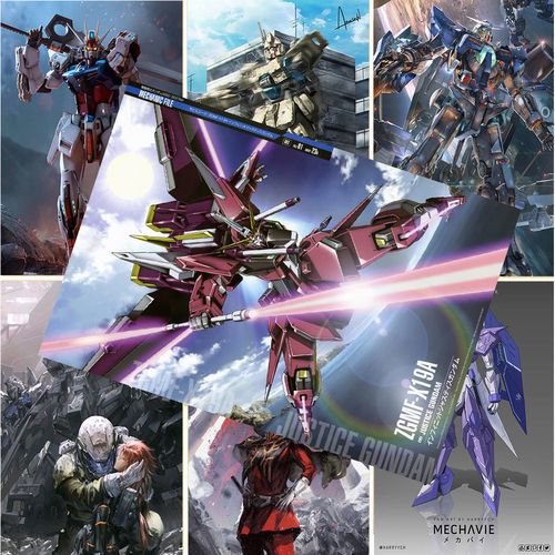 经典高达动漫海报超清宿舍贴画奶茶店咖啡厅卧室背景墙装饰画海报