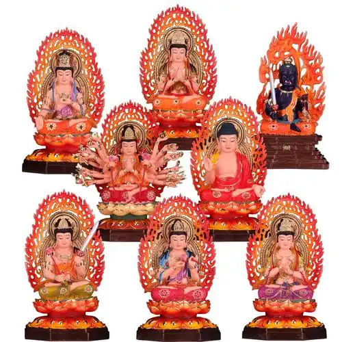守护神八大菩萨佛像十二生肖不动明王王大如来树脂摆件