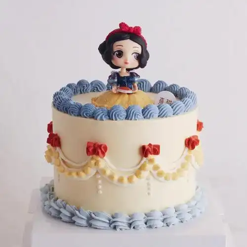 小公主蛋糕装饰摆件少女儿童女孩生日烘焙冰雪节日装扮用品