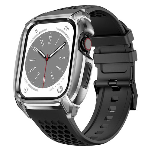 适用苹果手表appie watch8杰克宝硅胶一体式新款保护壳iwatch运动透气