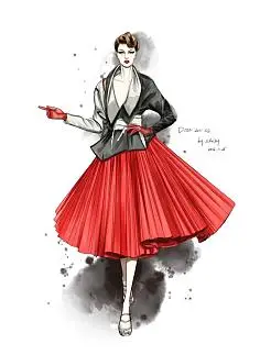 com服装设计 手稿 时尚 欧美 手绘一直走后的70晴天70采集到服装