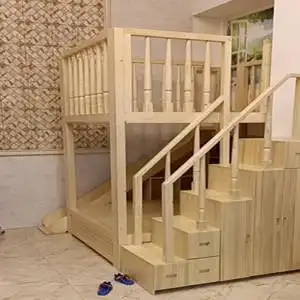 定制各种纯实木上下铺滑滑梯楼梯柜母子床高低床上下铺护栏公主床
