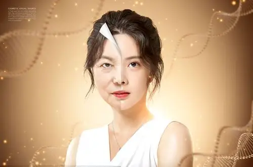 养颜美容护肤化妆品广告海报设计套装[psd]