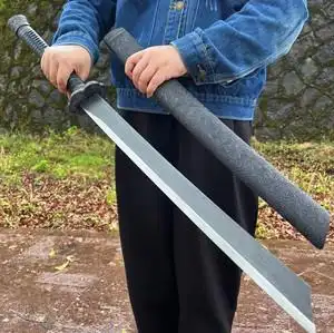 唐横刀车载防身刀具户外一体长刀猛钢武术大刀冷兵器合法刀未开刃