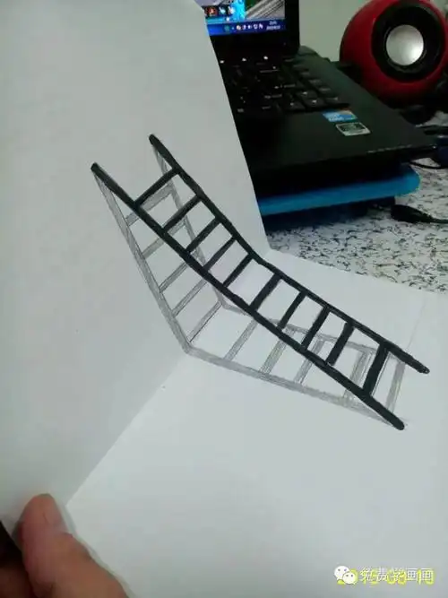 【作业点评1】我居然亲手画出了3d梯子