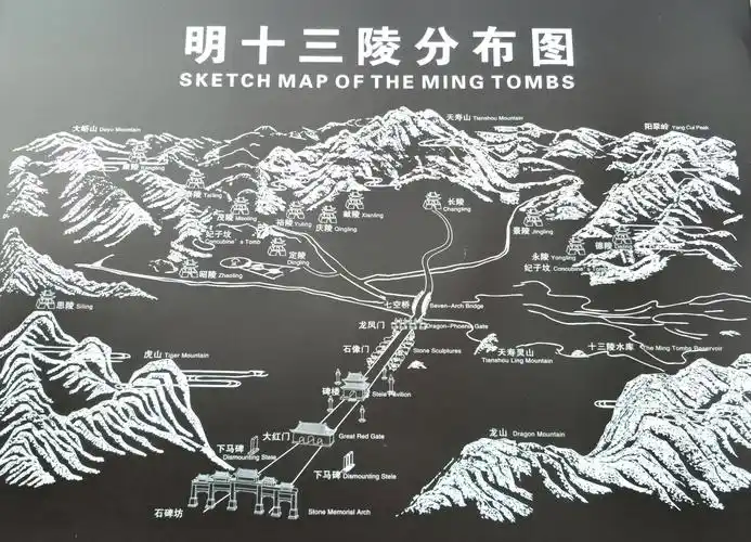 下山蛇形笔架山出脉十三陵之泰陵