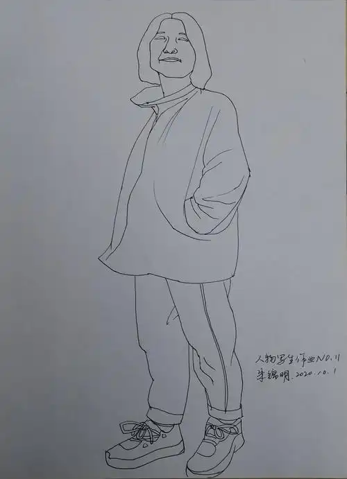 人物线描写生作品