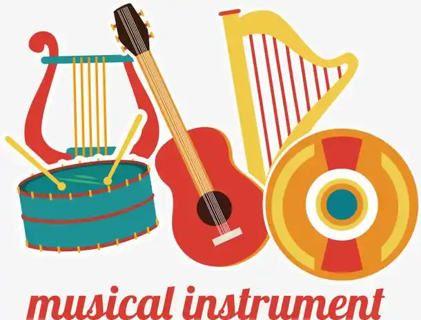 卡通组合乐器