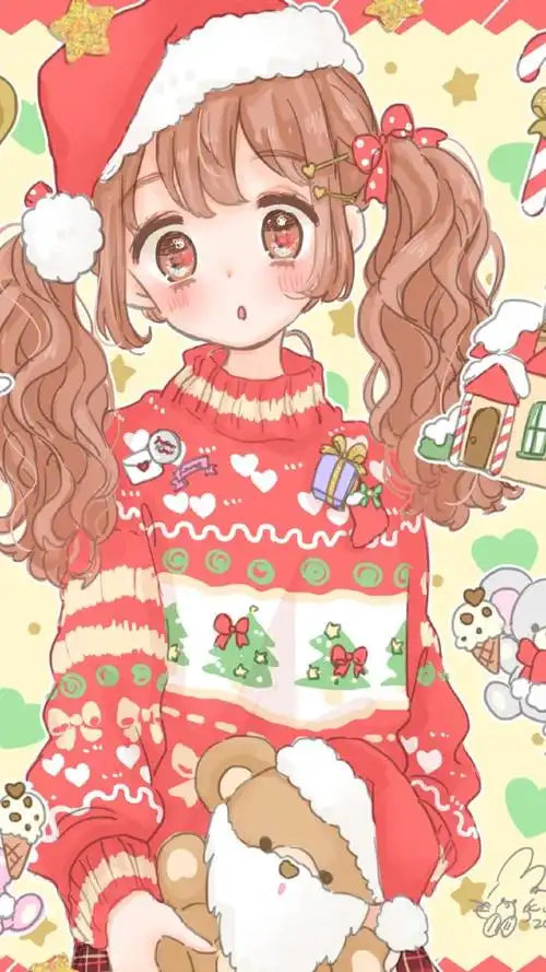 iphone壁纸 电脑壁纸 插画 文字 动漫 平铺 萌物 软妹 少女心 粉色