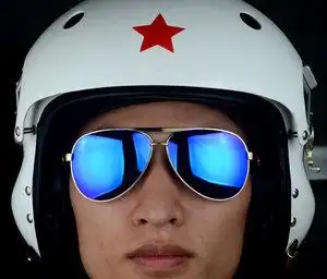 5折)nxp 墨镜男潮空军飞行员蛤蟆镜运动钓鱼镜无框偏光太阳开车太阳镜