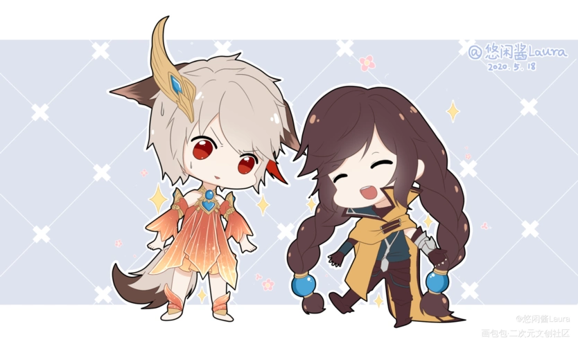 一些王者图图_王者荣耀李信花木兰公孙离大乔百里守约平涂q版求点评我