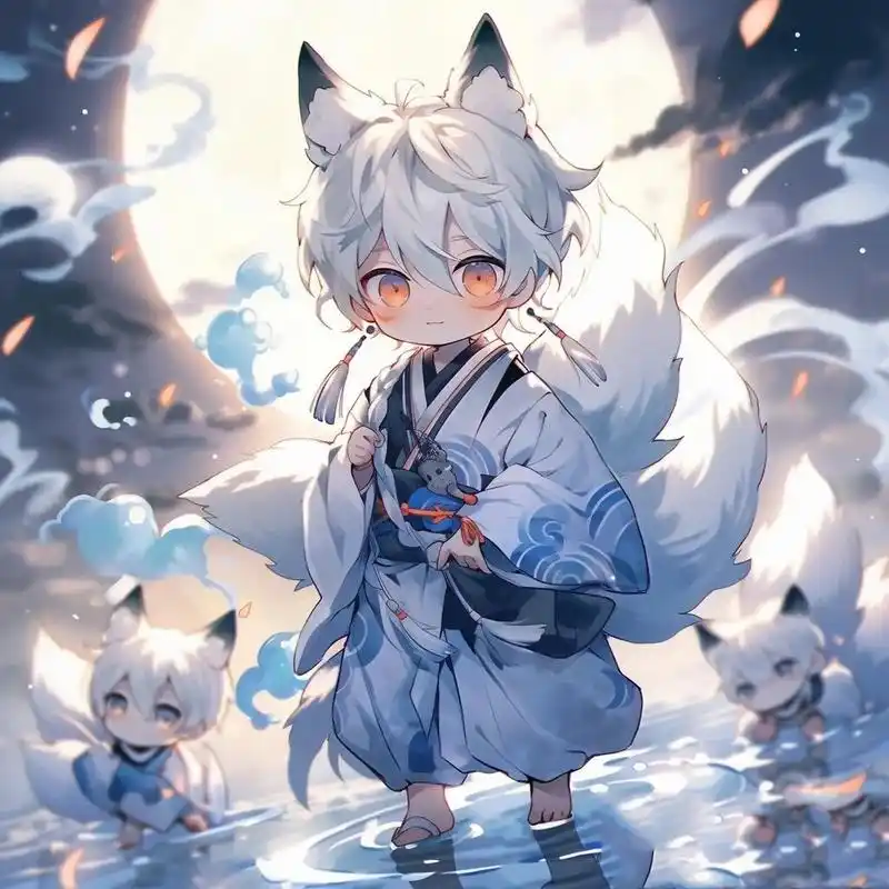 可爱小狐耳正太头像 原创