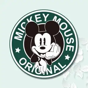 5(1折)刺绣衣服装饰贴布贴花全刺绣卡通动物迪士尼米奇头像米奇logo