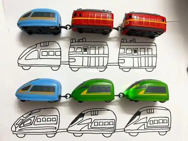 高铁简笔画手绘三款高铁列车图片南昌校园卡通新干线高铁列车