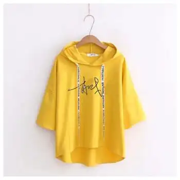 夏季连帽卫衣学生短袖男女上衣t恤应援服橦华06黄色肖战签名l质量超好