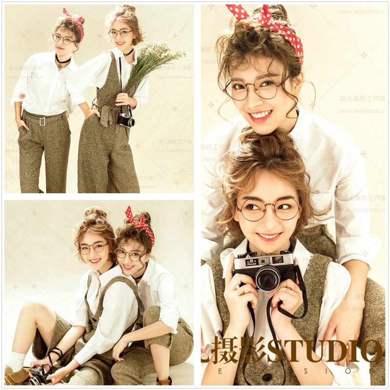 双人闺蜜照 时尚写真 头纱照 风格任选