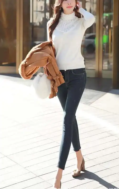 自由美搭的牛仔裤美女,穿出女人自信,打造高端气质女神范!