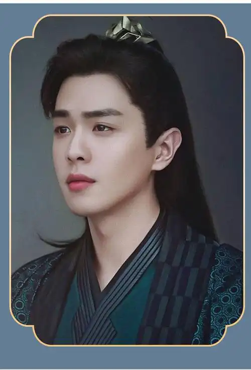 古风假发发套 古风假发男头套长发cos 古装汉服万用黑色直发自然逼真