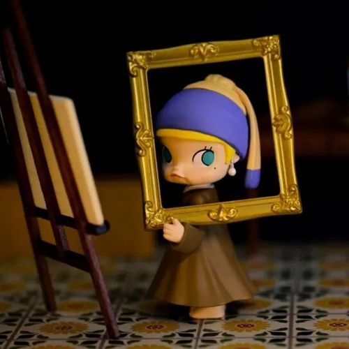 泡泡玛特茉莉molly的一天确认款艺术时间未拆盒不包出厂瑕疵