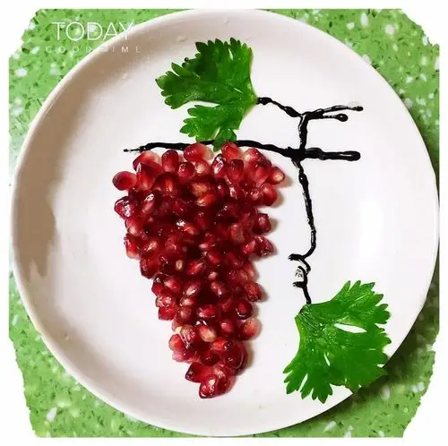 褴衫茉莉做的创意石榴(盘饰,摆盘,拼盘)