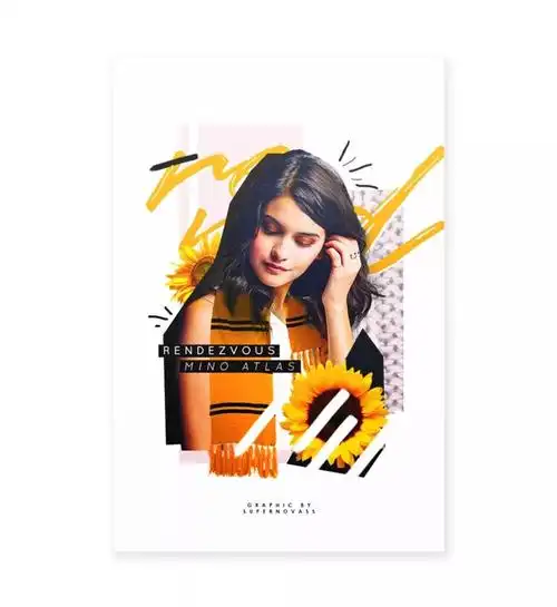 元素拼接风格的海报设计