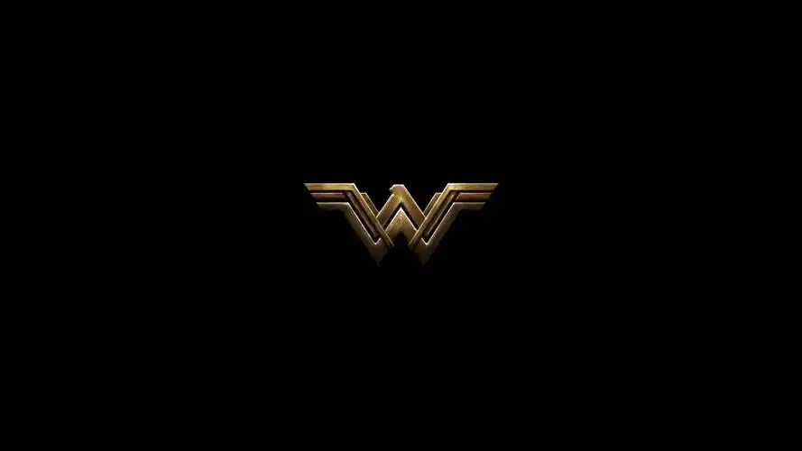 神奇女侠标志wonderwoman黑色背景盖尔加朵超级英雄正义联盟4k壁纸