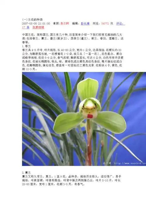 (一)兰花的种类.doc