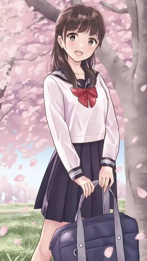 二次元唯美樱花美少女