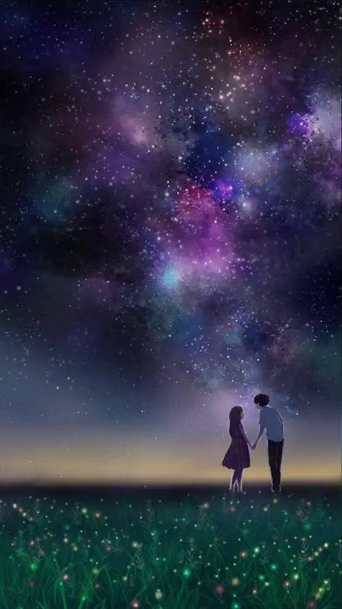 卡通,可爱,萌,爱情,唯美,意境,简约,情侣,治愈系,手绘 聊天背景 壁纸