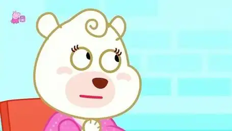 儿童动画 白熊妈妈生孩子非常辛苦